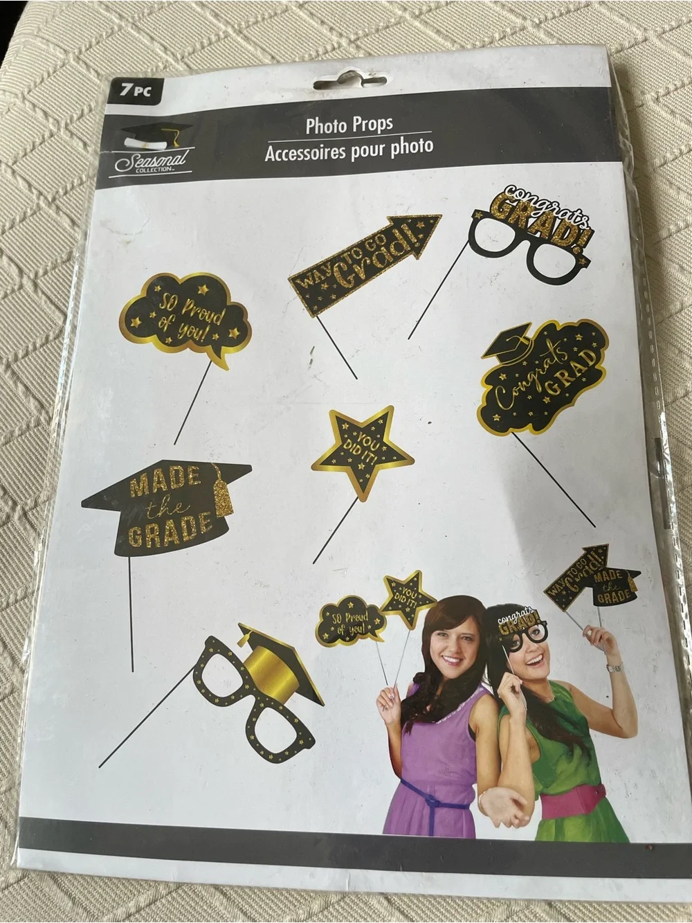 'A Sweet Ending to a New Beginning' Graduation Photo Prop - Black